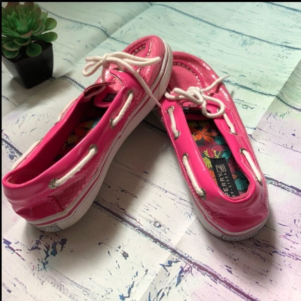 Sperry TOPSIDERS pink boat shoes, - Picture 7 of 9